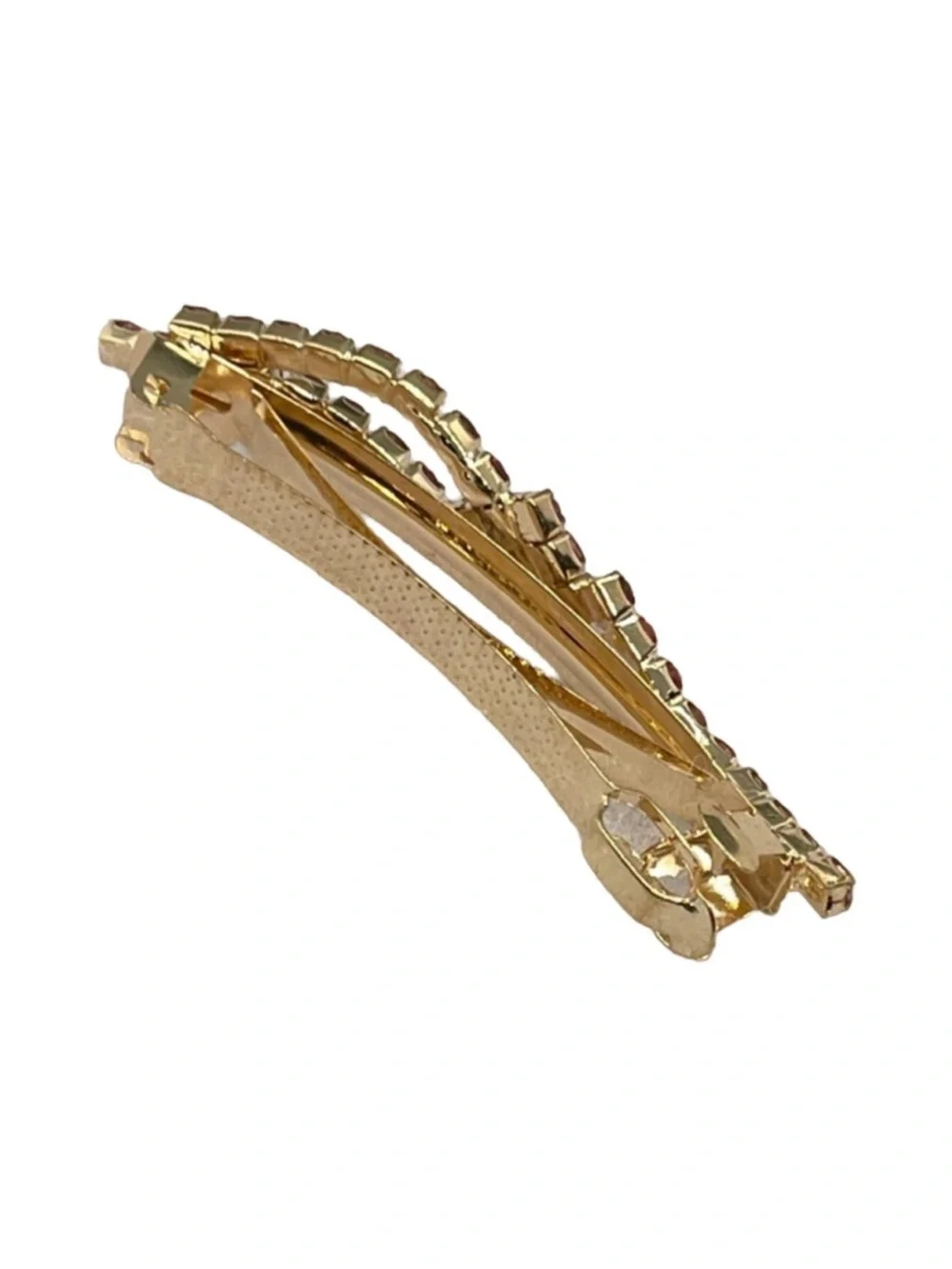 Pink Crystal Twist Hair Barrette - Women Accessories
